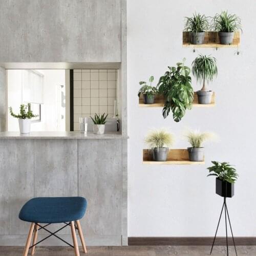 3D Stereo Wall Stickers Room Decoration Modern Bedroom Wallpaper Living Room Wall Shelf Green Plant Mural Home Office Decor Art