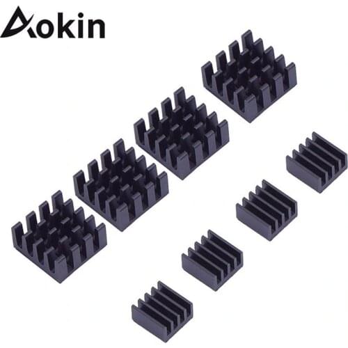 8pcs for Raspberry Pi Aluminum Heatsink Heat Sink Computer Cooler Radiator For Electronic Chip Heat Dissipation Cooling Pads