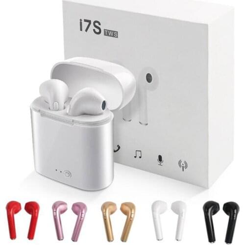 I7s TWS Bluetooth 5.0 Wireless Earphone With Charging Box Stereo Earbud Headset for Smartphone Android and IOS Phone headphon LR