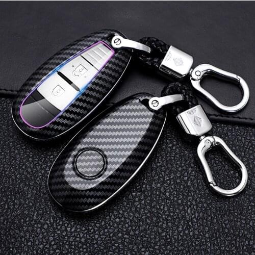 ABS Carbon Fiber Car Remote Key Case Cover For Suzuki Vitara Swift Ignis Kizashi SX4 Baleno Ertiga Samurai S-Cross Accessories