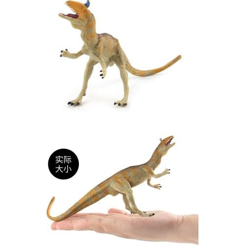 Jurassic Park Cryolophosaurus Dinosaurs Model Open Mouth Solid PVC Dinosaur World Animal Model Action Figures Toy For Kids