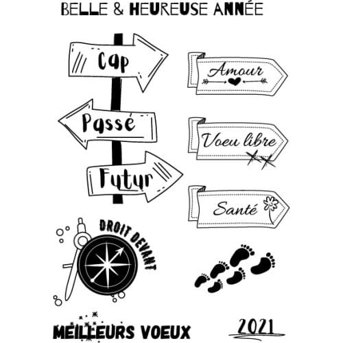 French Clear Stamp for Scrapbooking Transparent Silicone Rubber DIY Photo Album Decor 1801