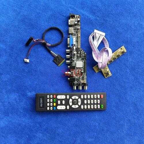 HDMI-compatible DVB VGA USB AV Kit LVDS 40Pin LED/LCD 1366*768 Signal digital Display drive board For LP156WHA/LP156WHB/LP156WHU