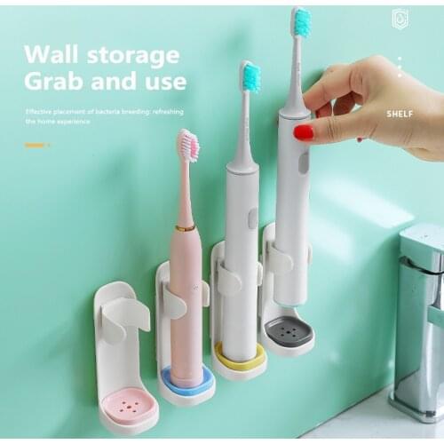 Creative Traceless Universal Electric Toothbrush Holder Stand Rack Wall Mount Tooth Brush Stander Body Base Bathroom Accessories
