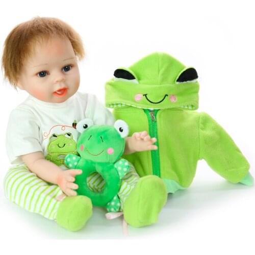 Bebes reborn doll 55cm Silicone reborn baby doll Lifelike lol Bebe boy toddler Bonecas surprise doll gift toys