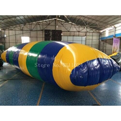 Free Shipping 8x3m Inflatable Water Blob Jumping Pillow Water Blob Jumping Air Bag Inflatable Trampoline For Sale