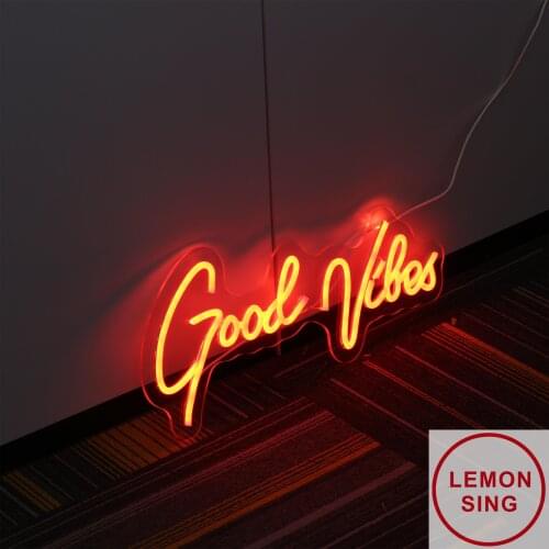 Good Vibes Neon Sign, Custom Neon Signs For Home, Good Vibes Wall Art, Neon Sign Bedroom , Good Vibes Neon Light Sign