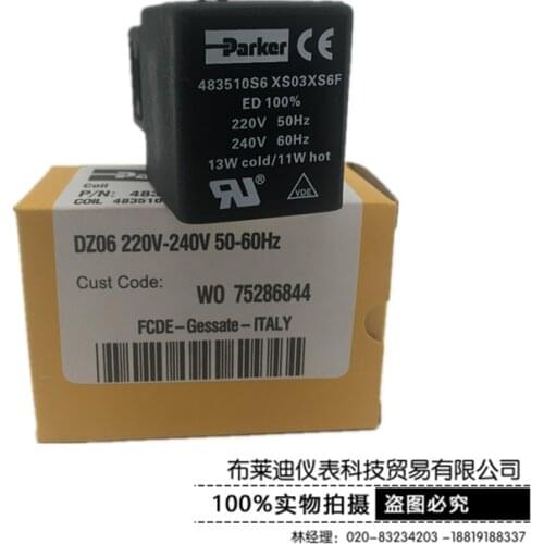 Original Solenoid Valve Coil 483510S6 XS03XS6F 220V-240V 50 / 60Hz