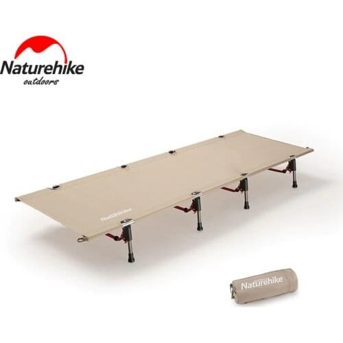 Naturehike Outdoor Camp Bed Portable and Lightweight Single Camping Lunch Break Aluminum Alloy Folding Bed