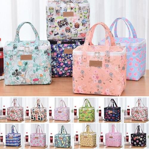 Portable Lunch Bag Cooler Tote Insulated Box Canvas Thermal Cold Food Container School Picnic For Men Women Kids Travel Lunchbox