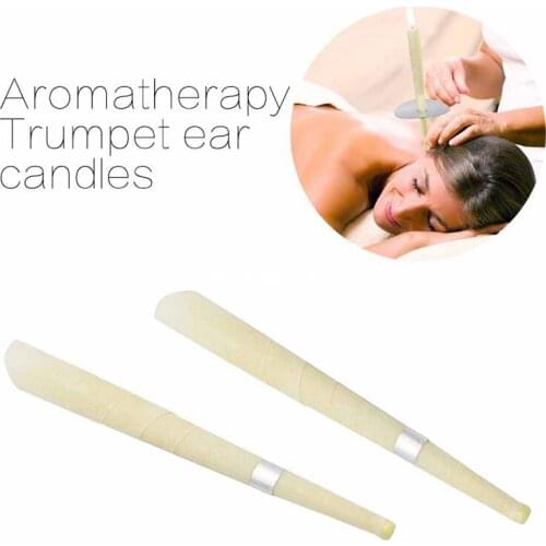 568pcs Smoke free beewax ear candles healthy care ear treatment medical grade organic muslin fabric ear wax candling candle