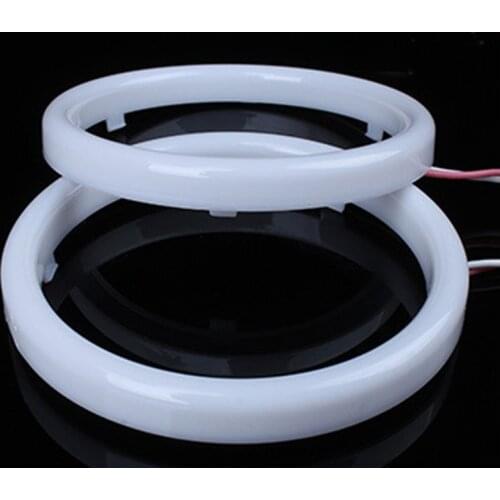 2 pcs led car anyel eye SMD 70mm 80mm 90mm motorcycle auto halo ring DRL daytime running light 12v white