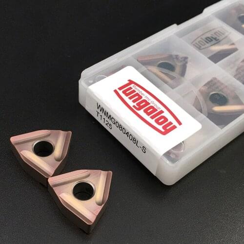 10pcs WNMG080408 L S T1125 High Quality External Turning Tool WNMG 080408 Carbide Inserts CNC Lathe Tools For Stainless Steel