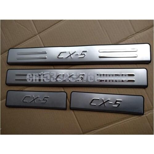 High Quality Stainless Steel scuff plate door sill Trim For Mazda CX-5 CX5 2013 2014 2015 2016 Car Accessories