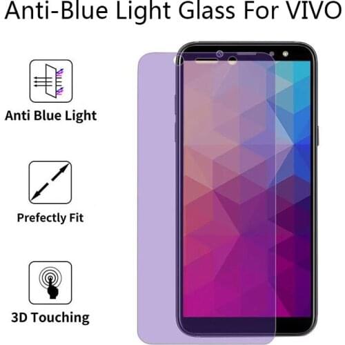 2Pcs Anti-blue Light 2.5D Tempered Glass For VIVO iQOO Neo Pro Anti Blue Protective Screen Protector Film For VIVO Z5X Z3X Z1
