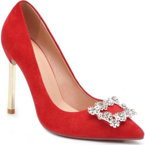 Age season 2019 new sexy stilettos ultra-high with pointed mouth size 43 yards 32 - shallow single woman shoes