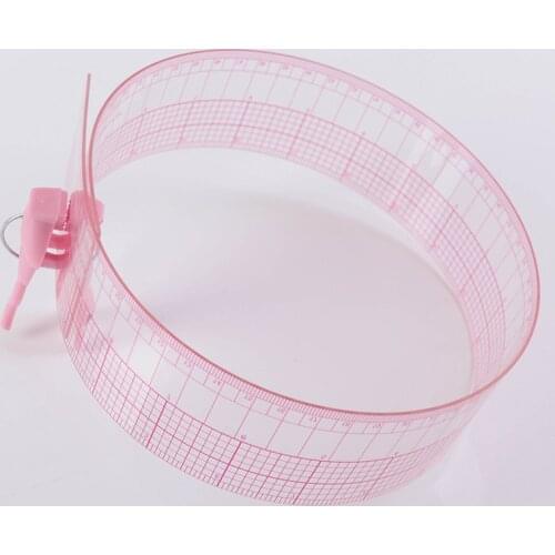 1pcs Sewing Tailor Accessories 60cm Shared Double Side Metric Straight Ruler Transparent