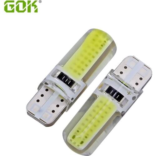 100pcs wholesale T10 COB led 18 Chips 194 W5W t10 led Silicone case Car styling car led source led Waterproof Wedge lamp 12v