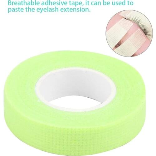 2pcs Breathable Anti-Allergy Eyelashes Extension Tape with Holes Makeup Tool(Transparent Green )