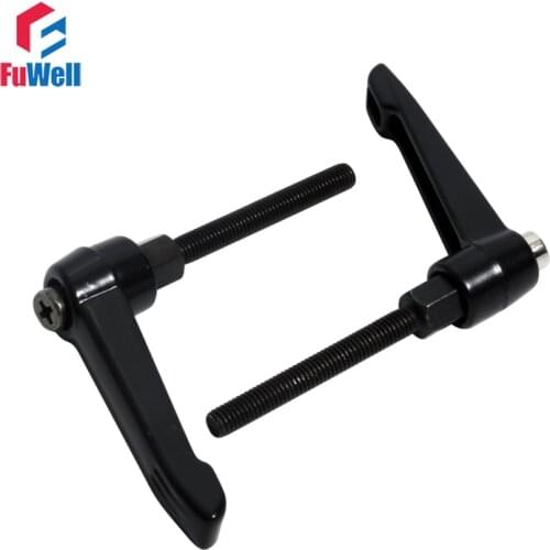 2pcs Adjustable Handle M6 Male Thread Adjustable Handle Lever Knob 10/15/20/30/50/60mm Thread Bakelite Machinery Clamping Lever
