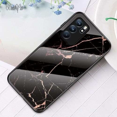 Reno A 2 3 4 5 Z 6 Pro Cover XUANYAO Mirror Glass Case For OPPO Reno3 Reno4 Reno5 Reno6 Pro Plus Case Cover Silicone Soft Frame