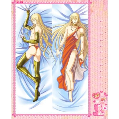 Anime Cartoon Tengen Saint Seiya Double-Sided Bolster Hugging Pillow Case Pillow Cover Pillowcase Peach Skin 2 Way No.65047