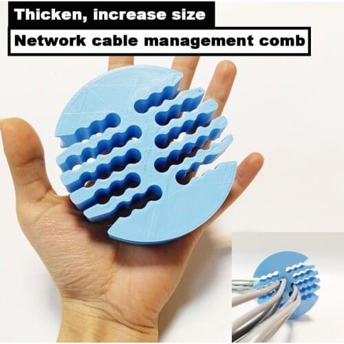 36holes Network cable management comb router network cabinet machine room wiring tools for category 5/6 network cable 20mmThick