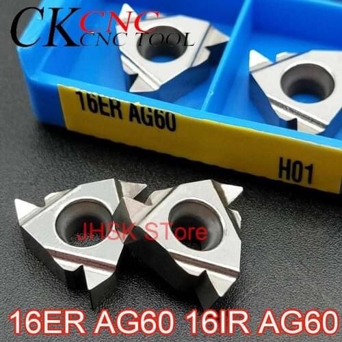 Aluminum alloy tool 16ER AG60 H01 16IR AG60 H01 quality Tungsten carbide thread insert CNC machine tool blade metal turning tool