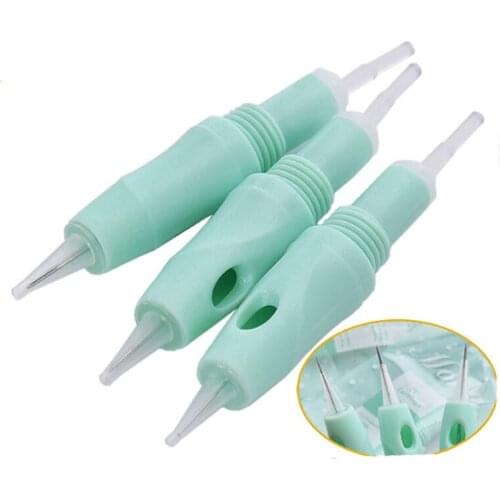 50PCS 5rl eyebrow/lip disposable permanent makeup cartridge needles for liberty digital permanent makeup machine