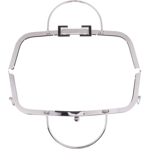 3 Colors Metal Frame Kiss Clasp Lock Handle Arch for DIY Purse Bags Craft 30cm