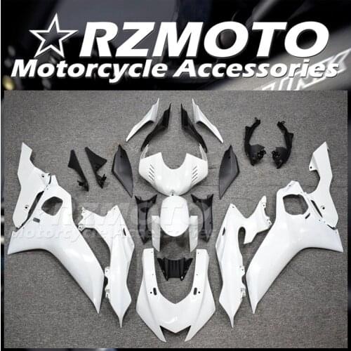 New ABS Motorcycle Whole Fairings Kit Fit For YZF-R6 2017 2018 2019 R6 17 18 19 Bodywork set white silver + tank cover