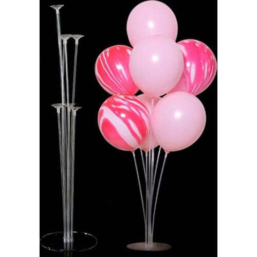 7 Tubes Balloons Stand Balloon Holder Column Confetti Balloon Baby Shower Kids Birthday Party Wedding Decoration Supplies