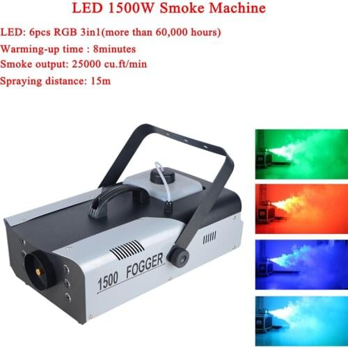 Professional Smoke Machine Wired Remote Control 1500W Fogger Machine Remote For Wedding Function Club Pub DMX Stage Fog Machine
