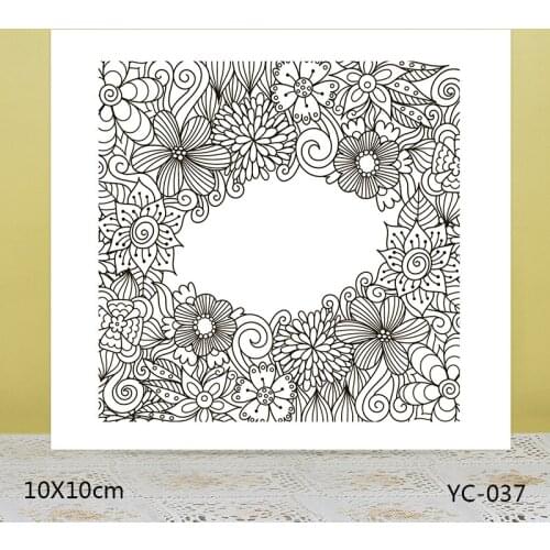 AZSG grass FLOWER Clear Stamps/Seals For DIY Scrapbooking/Card Making/Album Decorative Silicone Stamp Crafts