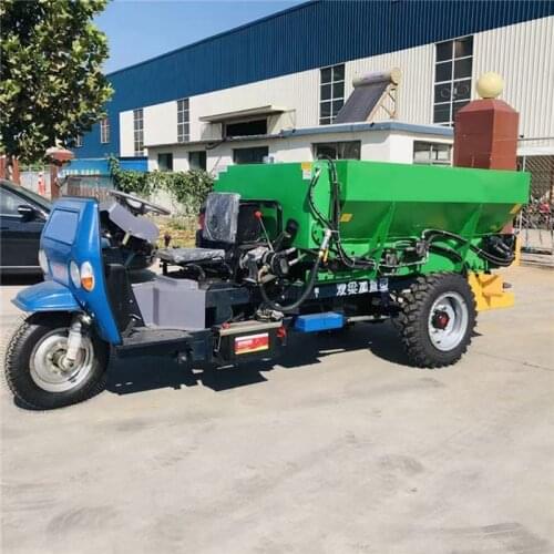 Manure Spreader Tricycle Agricultural Manure Spreading Truck Car in Greenhouse