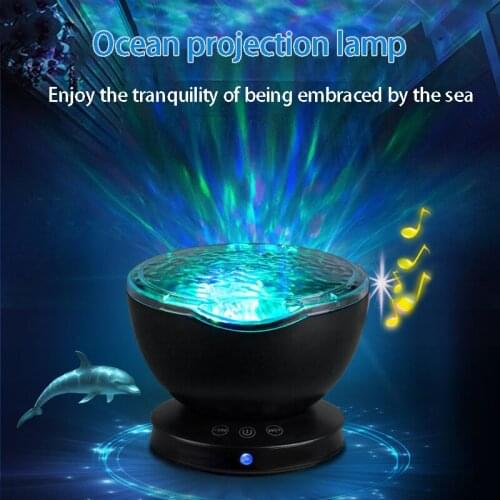LED Night Light Built In Music Player Remote Control 7 Light Cosmos Star kid Bedroom Sleeping Ocean Projection Lights