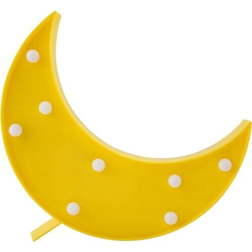 Creative Cloud Moon LED Night Light Kids Baby Bedroom Indoor Lighting Decoration Lamp Desk Table Lamps Christmas Gifts