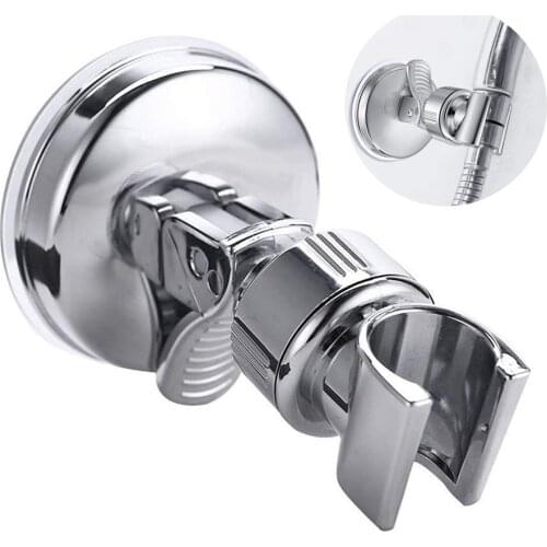 Universal Adjustable Hand Shower holder Suction cup holder Full Plating Shower Rail Head Holder Bathroom Bracket stable