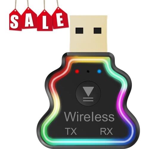 USB Bluetooth 5.0 Adapter Transmitter Bluetooth Receiver Audio Bluetooth Dongle Wireless USB Adapter For Computer PC Laptop C