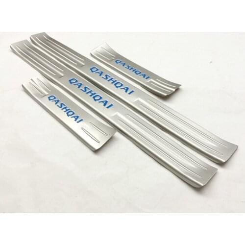 For Nissan Qashqai 2015 2016 External Welcome Pedals Stainless Steel Side Door Sills Threshold Scuff Plate Car-Styling Parts