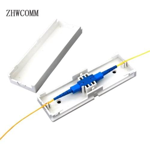 ZHWCOMM 10pcs/bag SC Fiber Protect Box With sc adapter cable protection box for fiber cable protection