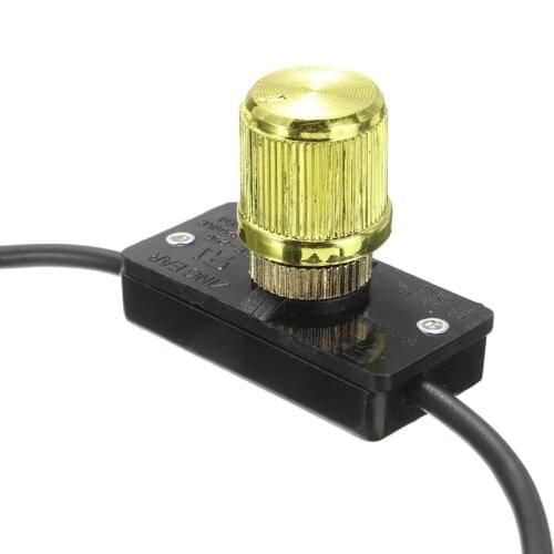 120 Volt 500W Light Dimmer Rotary Switch Adjustable Light Dimmer Lamp Knob Switch Brass Switch Controller For ZE-256 Zing Ear