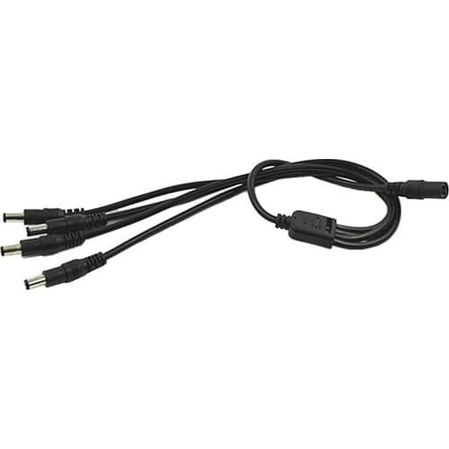 5.5x2.1mm DC Power Cable 1 Female to 4 Male DC Power Cord for CCTV Camera
