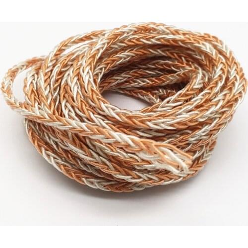 7N Single Crystal Copper 8 Shares 504 Cores Earphone Upgrade Cable Earphone Accessories 1 m