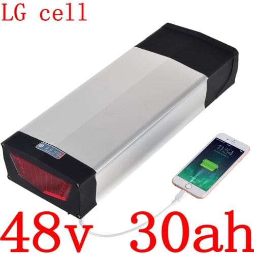 48V 1000W 2000W Ebike Scooter Battery Pack48V 30AH electric Bicycle Battery 48V 30AH Lithium Battery use LG cell with 5A charger