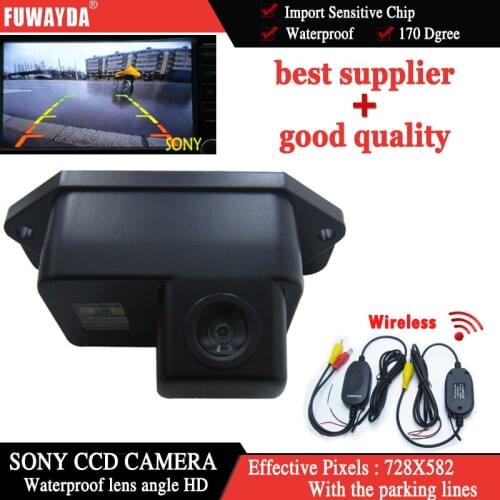 FUWAYDA Wireless FOR SONY CCD Car Rear View Reverse Backup Parking Safety CAMERA for Mitsubishi Lancer Evolution WATERPROOF HD