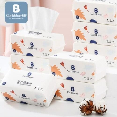 Curbblan Baby Dry Cotton Paper Towel Face Hand Bath Soft Non-Woven Children Cleansing Towel No-Fluorescent Agents Disposable