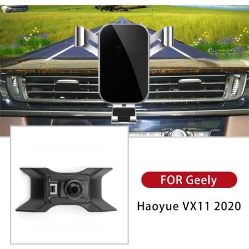 Phone Holder For IPhone Samsung Xiaomi GPS Suport Bracket Cell In Dashboard Installation For Geely Haoyue VX11 2020 Accessories