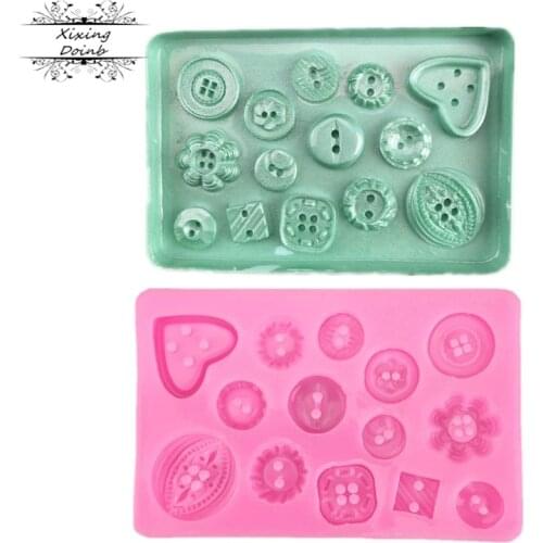 DIY button shaped cake silicon mold chocolate cookie ice silicon mold candy mold cake baking cake decoration tool