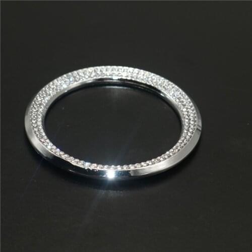 For BMW Car Steering Wheel Diamond Rhinestone Sticker Trims Car Stickers Crystal Metel Decal Interior Auto Styling Accessories